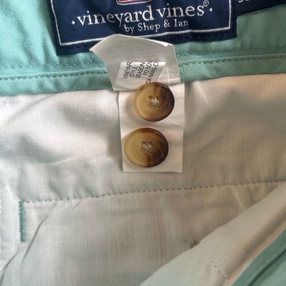 Vineyard Vines Preppy Green Chino Pants Men’s Size 35 X 32 - Picture 5 of 5